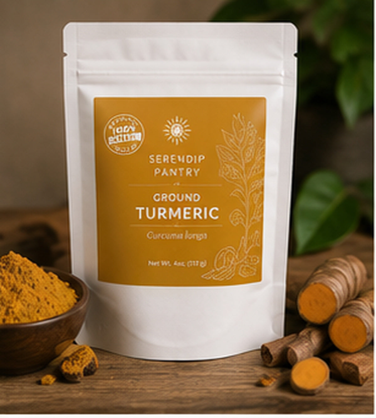 Serendip Pantry Ground Turmeric pouch