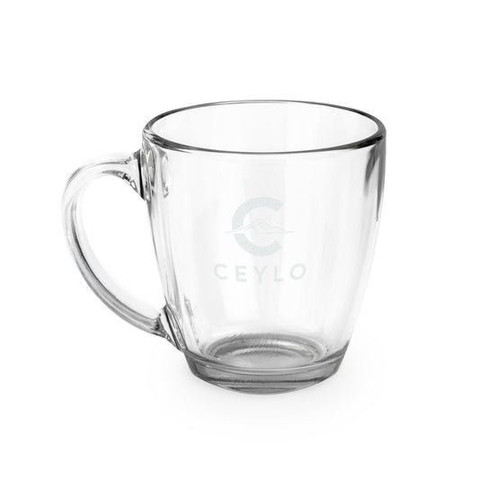 CEYLO Tapered Glass Mug, 15.5 oz (Engraving)