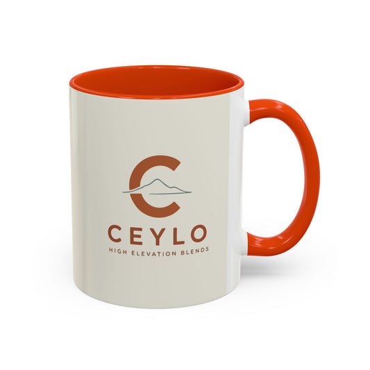 CEYLO Coffee Logo Coffee Mug – 11oz/15oz Ceramic Accent Mug