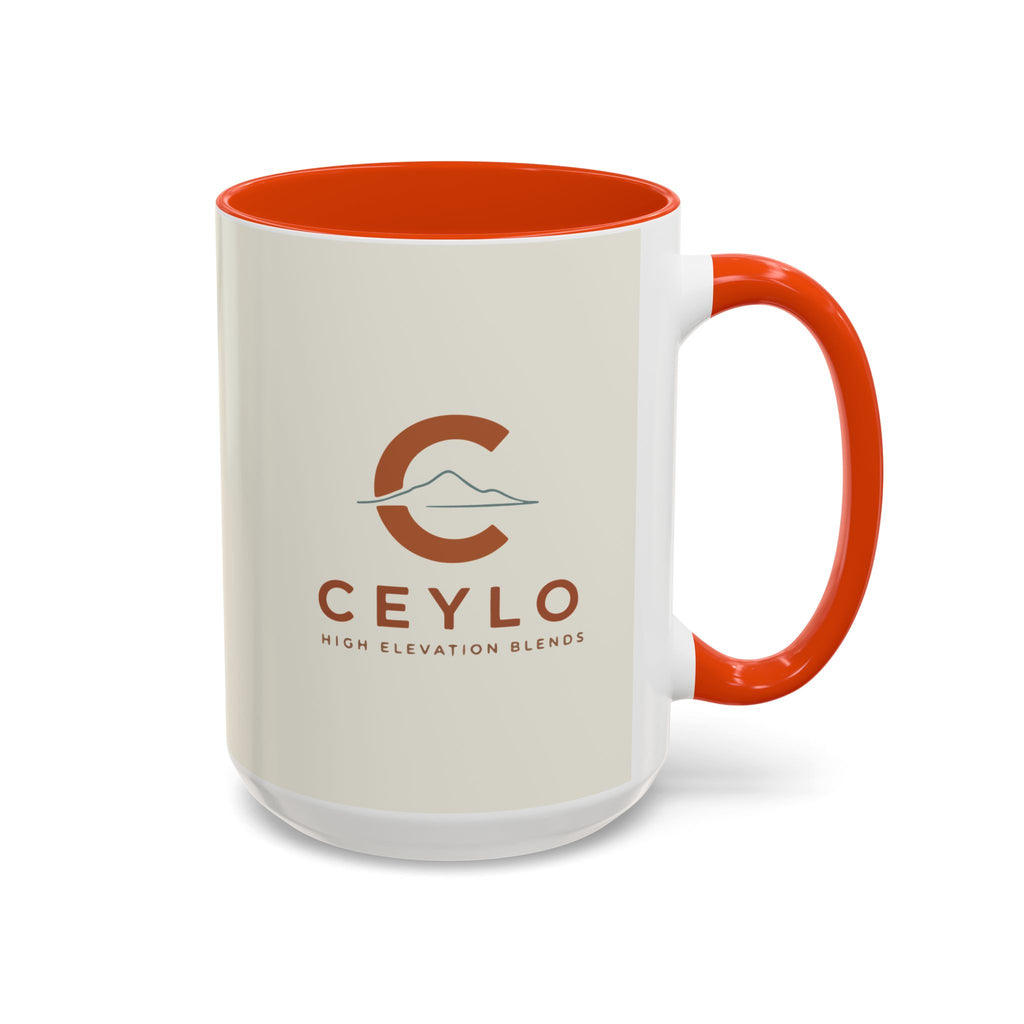 CEYLO Coffee Logo Coffee Mug – 11oz/15oz Ceramic Accent Mug