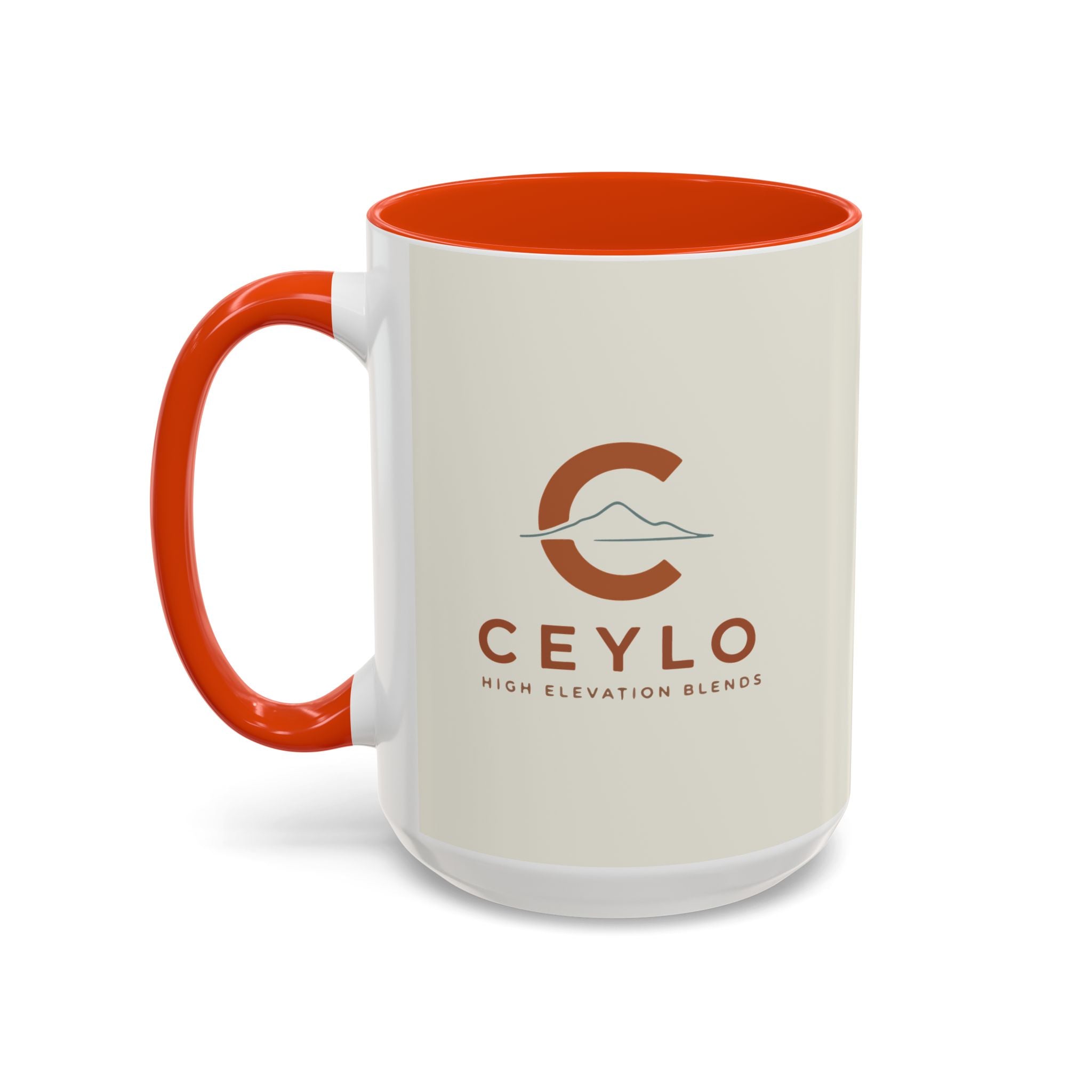CEYLO Coffee Logo Coffee Mug – 11oz/15oz Ceramic Accent Mug