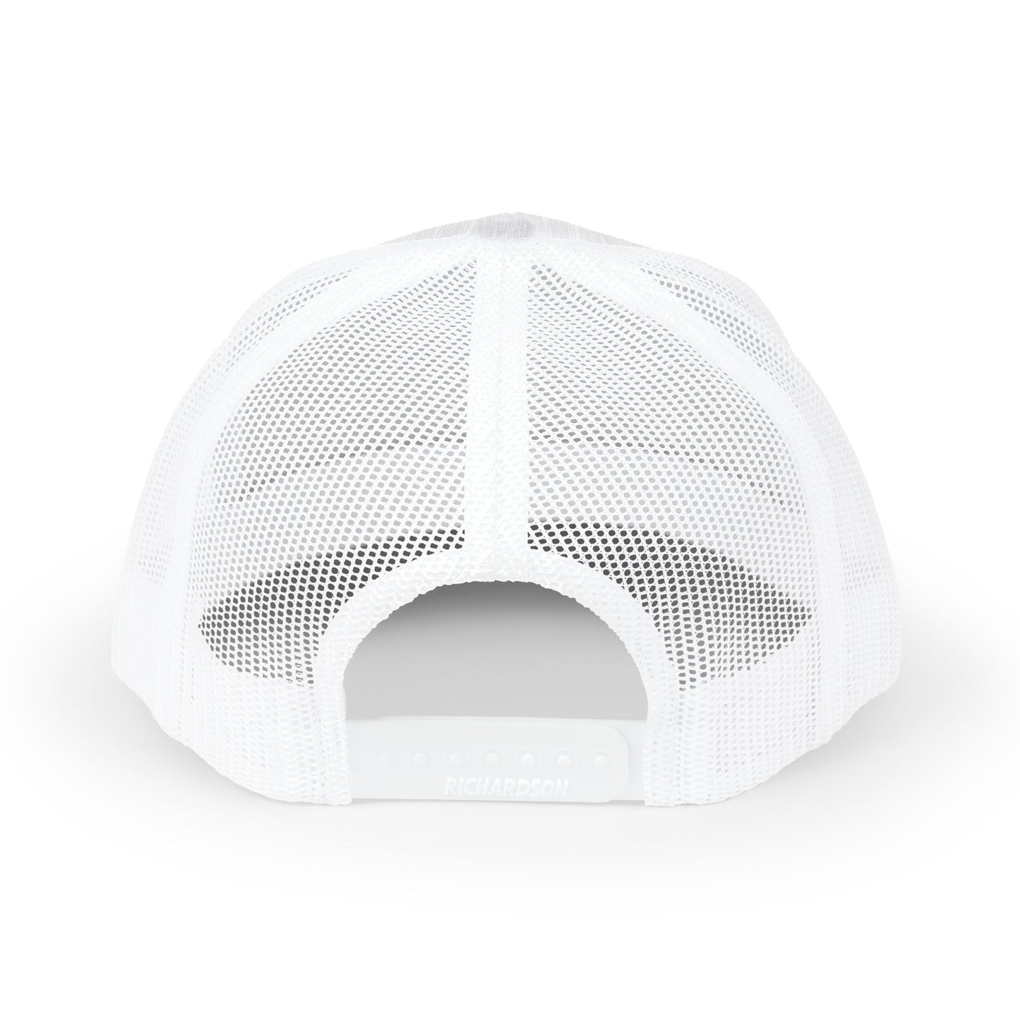 CEYLO Mountain Logo Trucker Cap — White Snapback Mesh Hat