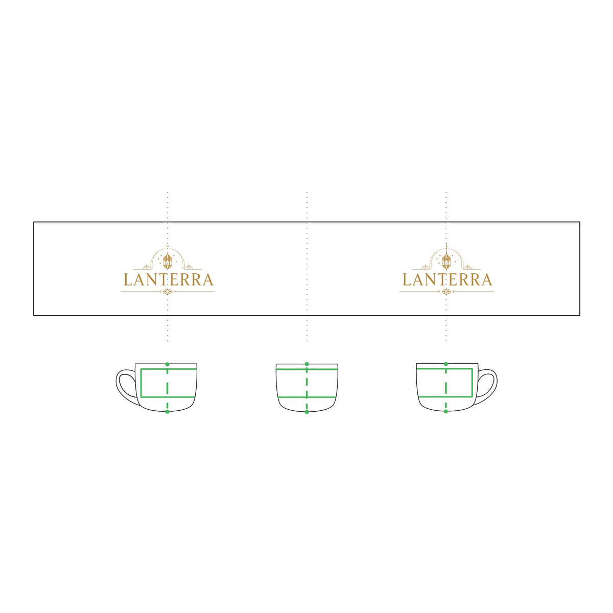 LANTERRA 25oz Ceramic Latte Mug