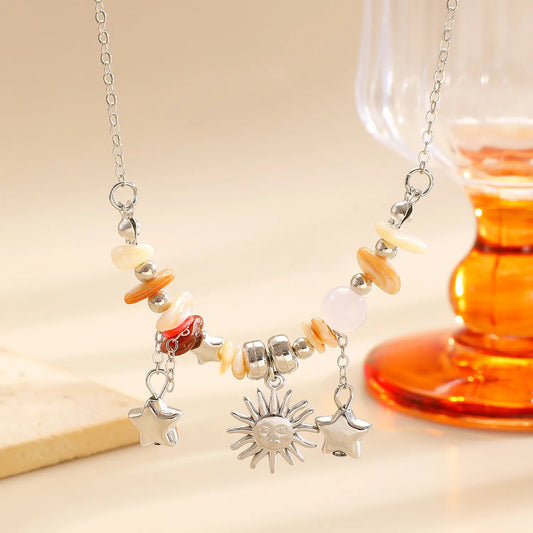 Serendip Table Star Moon Sun Chip Necklace