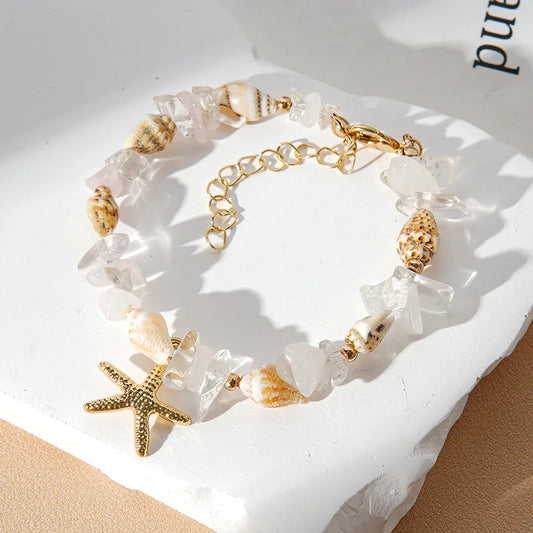 Serendip Table Shell and Stone Bracelet