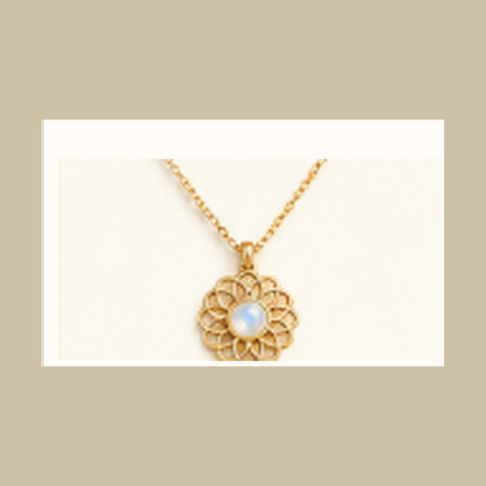 Lanka Luna Petite Sandakada moonstone pendant