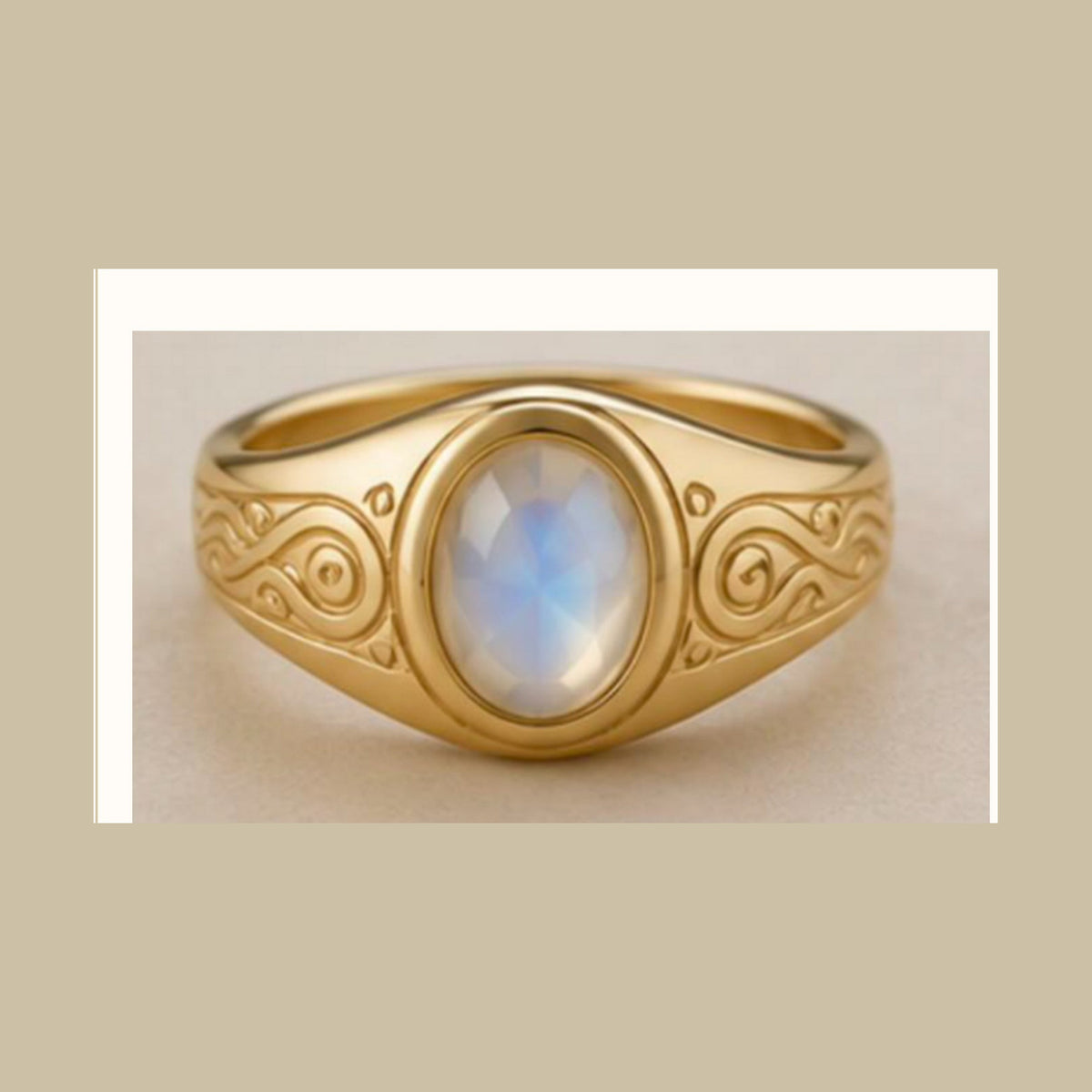 Lanka Luna Serendib Signet moonstone ring