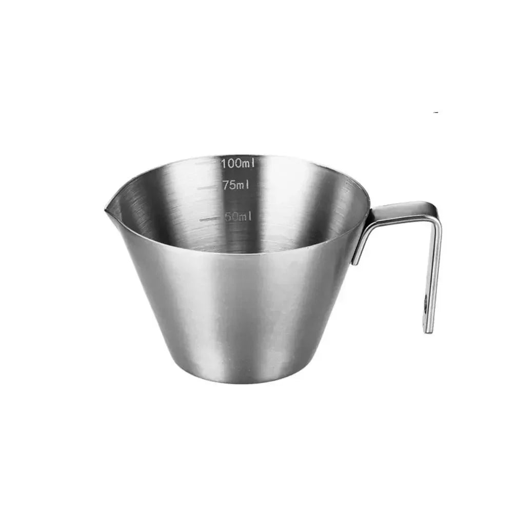 304 Stainless Steel Coffee Extraction Cup with Scale Small Milk Spoon Making Cup Espresso Measuring Cup Kitchen Tools  Cup
