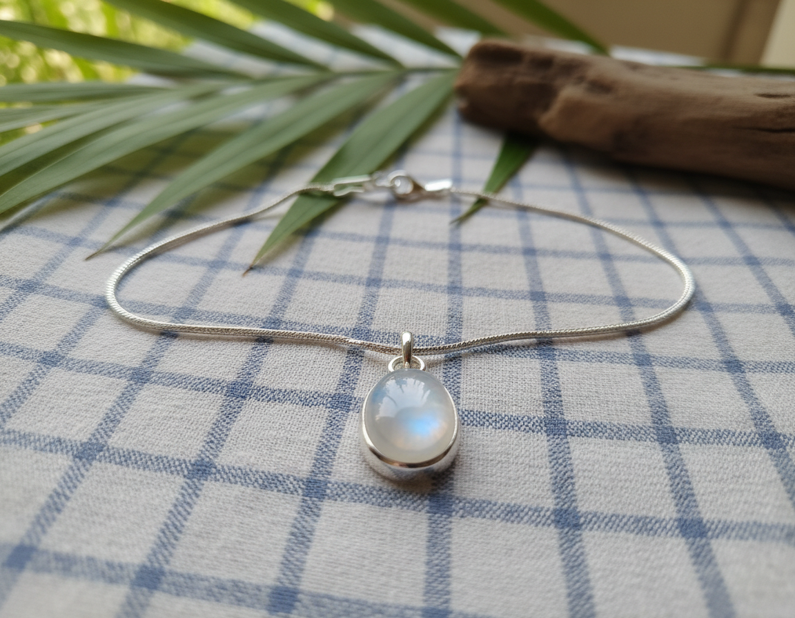 Moonstone Pendant Necklace