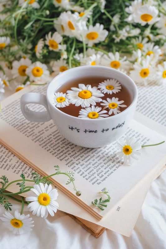 Cup of chamomile tea