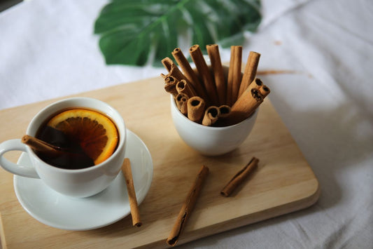 Cup of lemon ginger tea