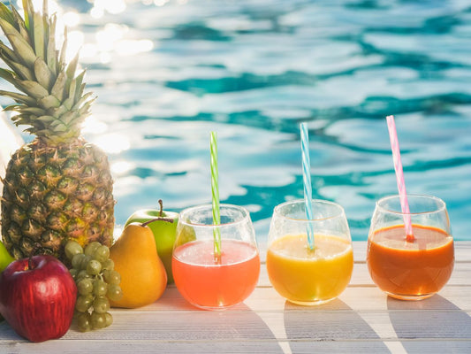 Fruit iced tea drinks