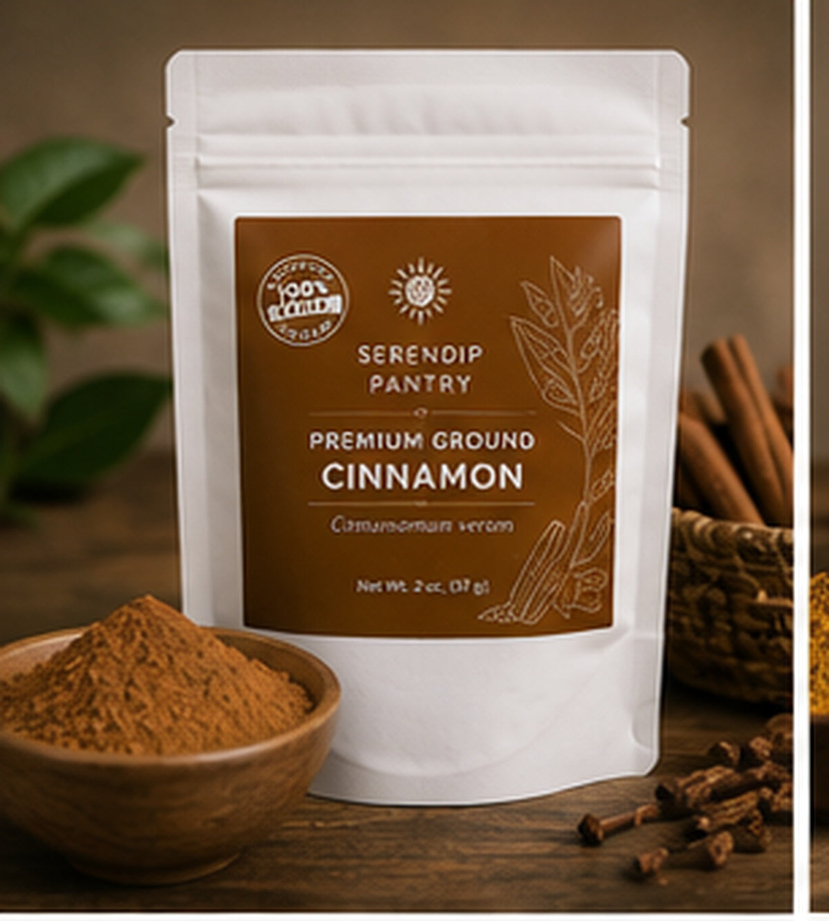 Serendip Pantry Premium Ground Ceylon Cinnamon pouch